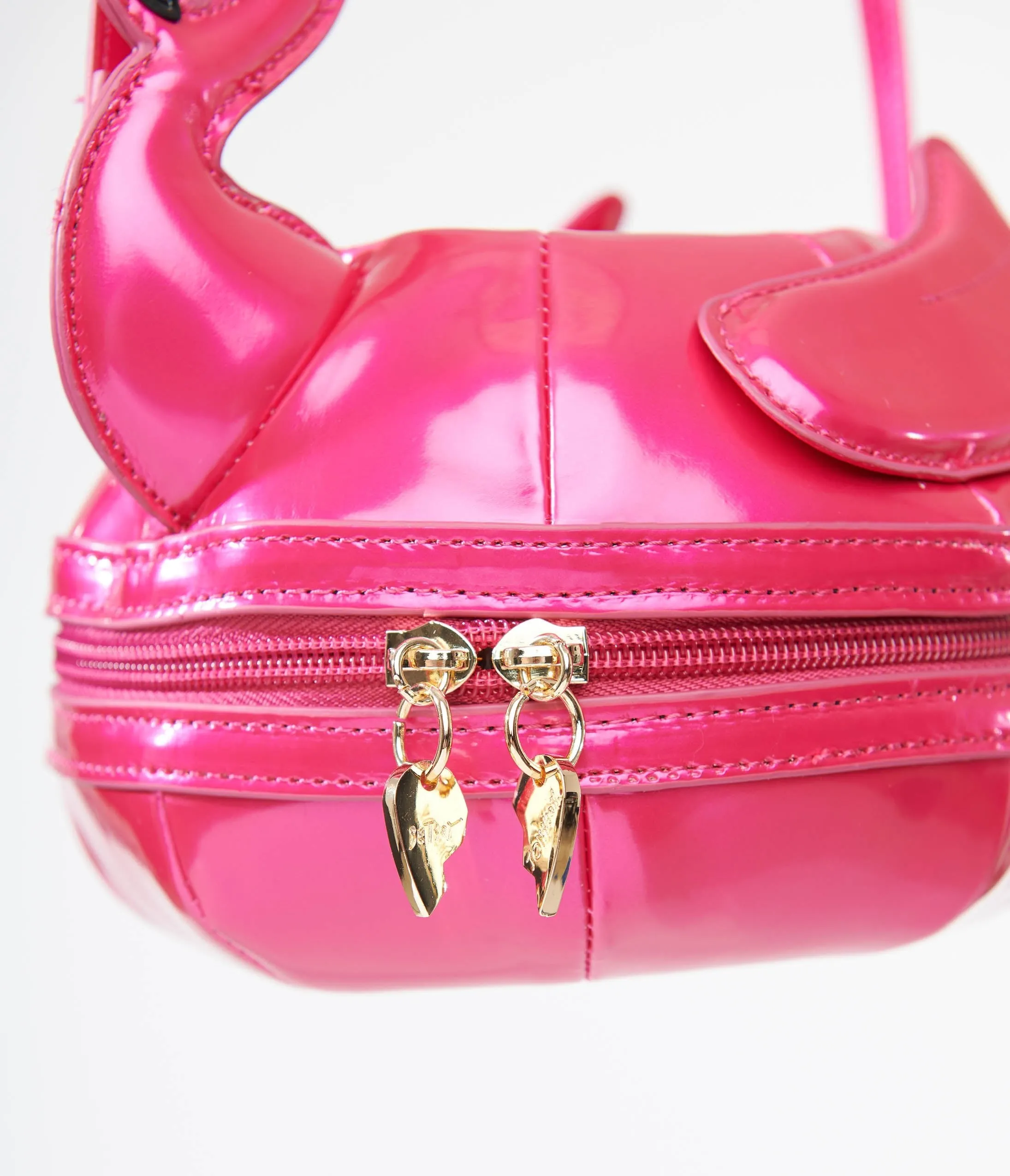 Betsey Johnson Hot Pink Flamingo Floatie Handbag