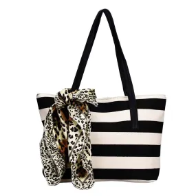 Big Canvas Bags for Women Striped Ladies Handbags Shoulder Bags Clutches Women Bag Party Shopping Bolsa Feminina