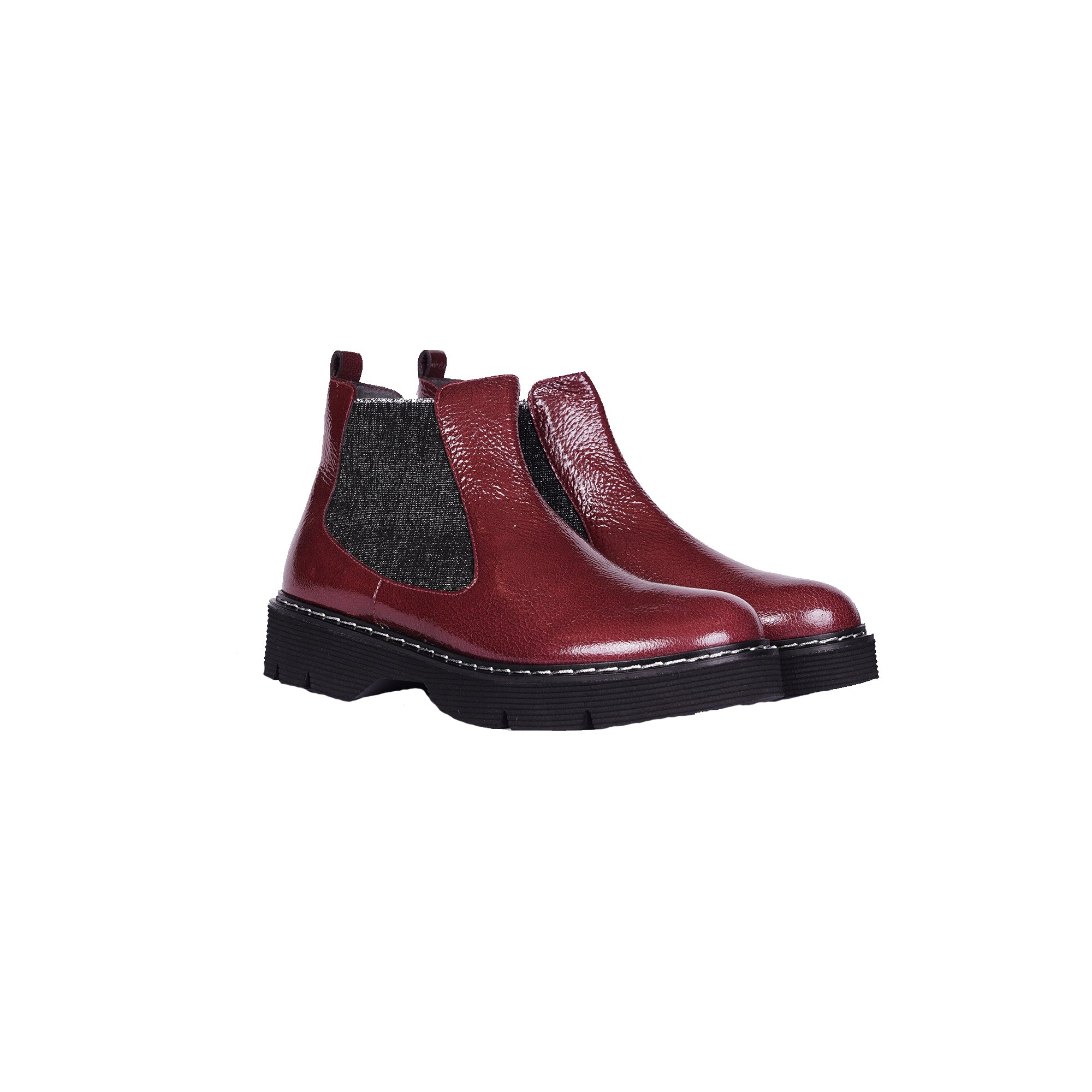 Bootie Reversibile Burgundy