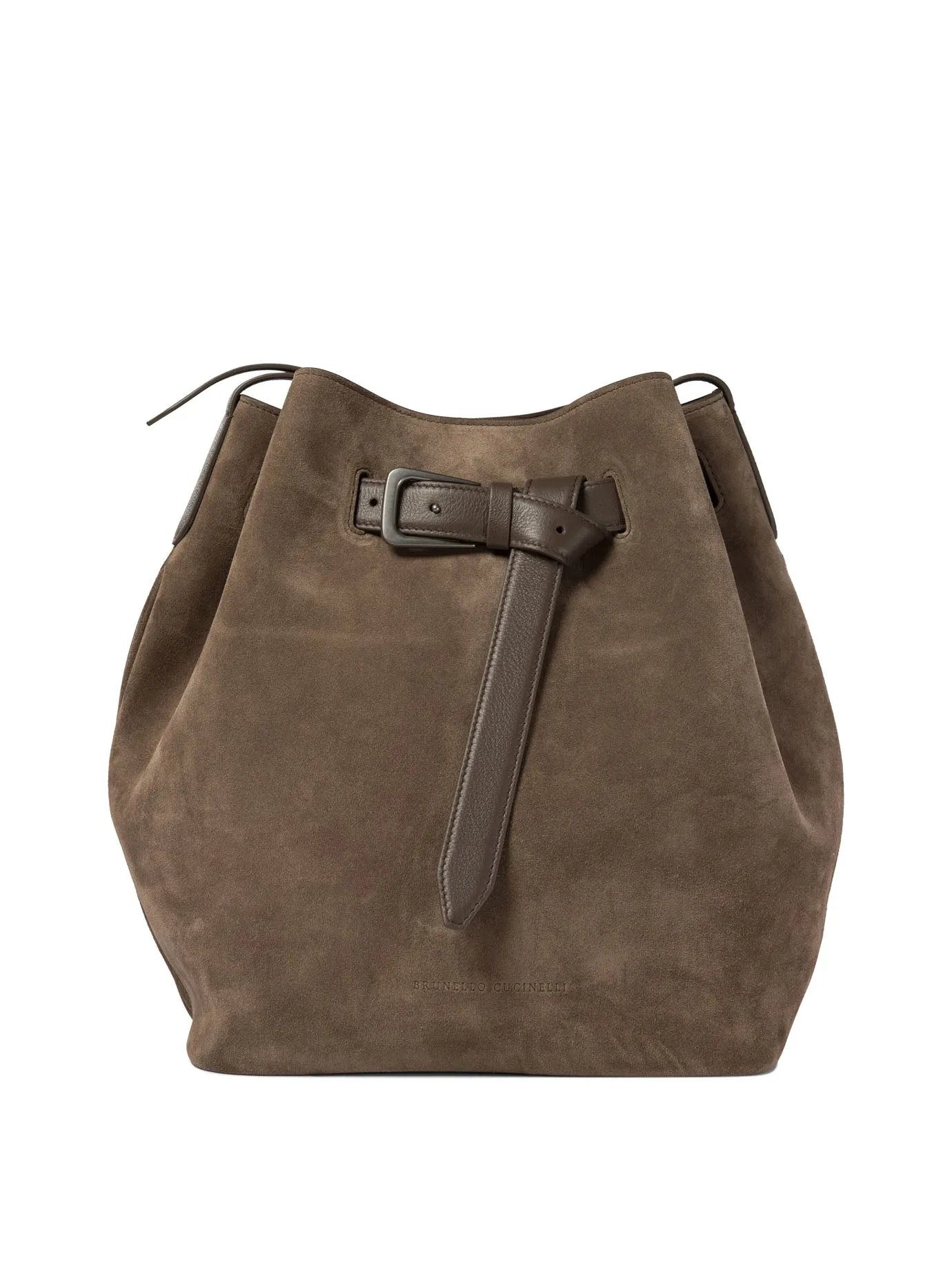 Buckle Shoulder Bags Brown