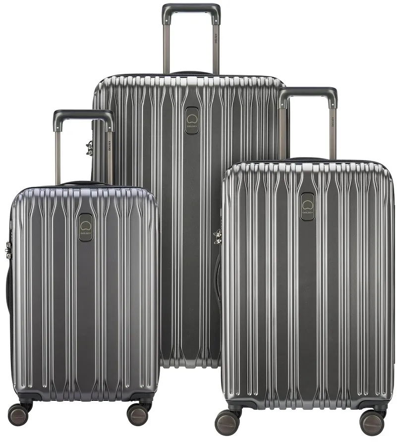 Delsey Chromium Lite 3-Piece Luggage Set - Graphite 