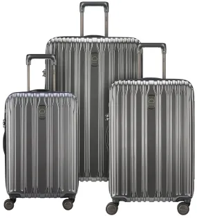 Delsey Chromium Lite 3-Piece Luggage Set - Graphite 