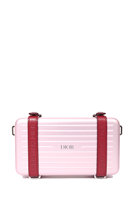 Dior x Rimowa Pink Aluminium 'Personal' Crossbody Bag