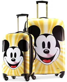 Disney Mickey Mouse Face Hardside 2-Piece Luggage Set 