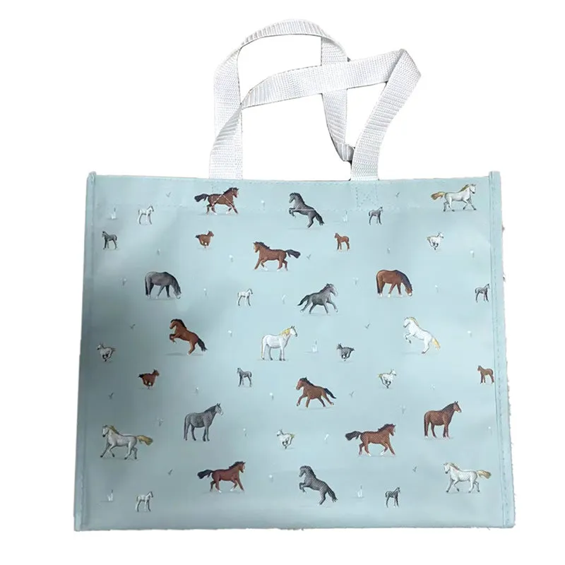 Durable Reusable Shopping Bag - Willow Farm Horses NWBAG82