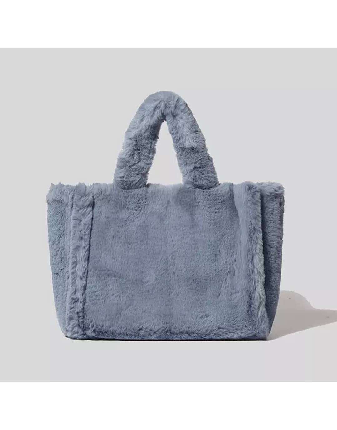 Faux Fur Soft Plush Tote Bag