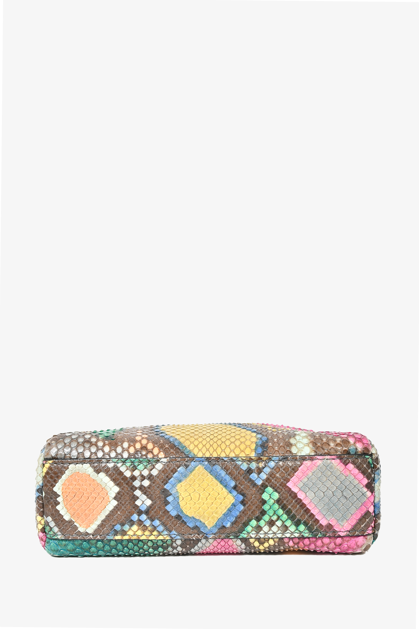 Fendi Multicolour Python 'Peek-a-boo' Mini Crossbody Bag