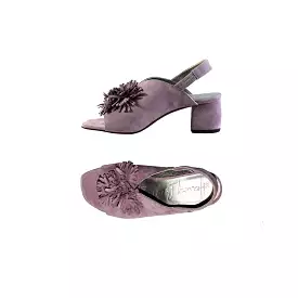 Flower Sandal Suede Orchid