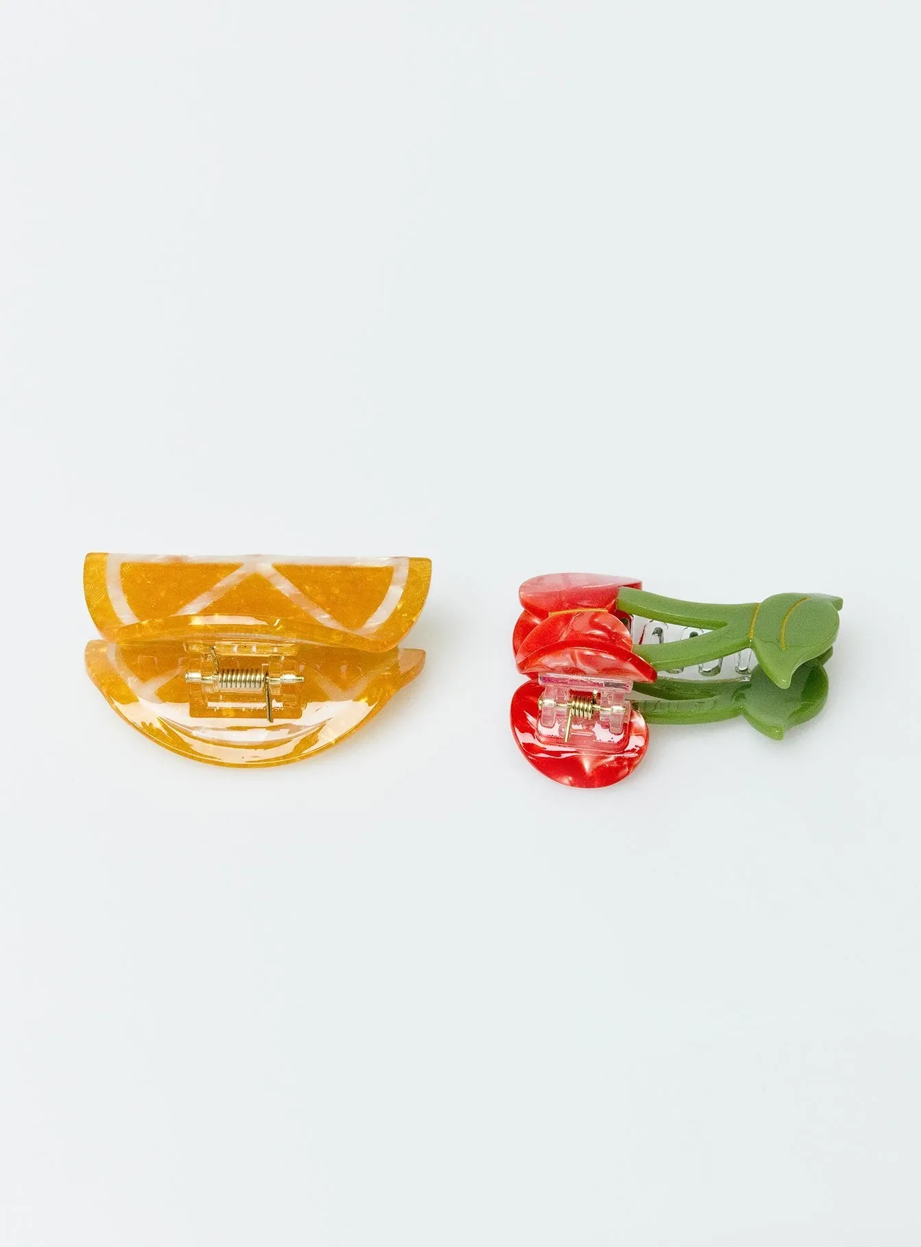 Fruity Hair Clip Pack Orange / Cherry