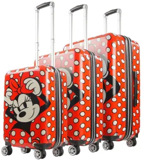 Ful Disney Minnie Mouse Polka Dot 3-Piece Luggage Set 