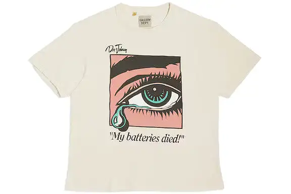 Gallery Dept. Dead Batteries Tee Antique White