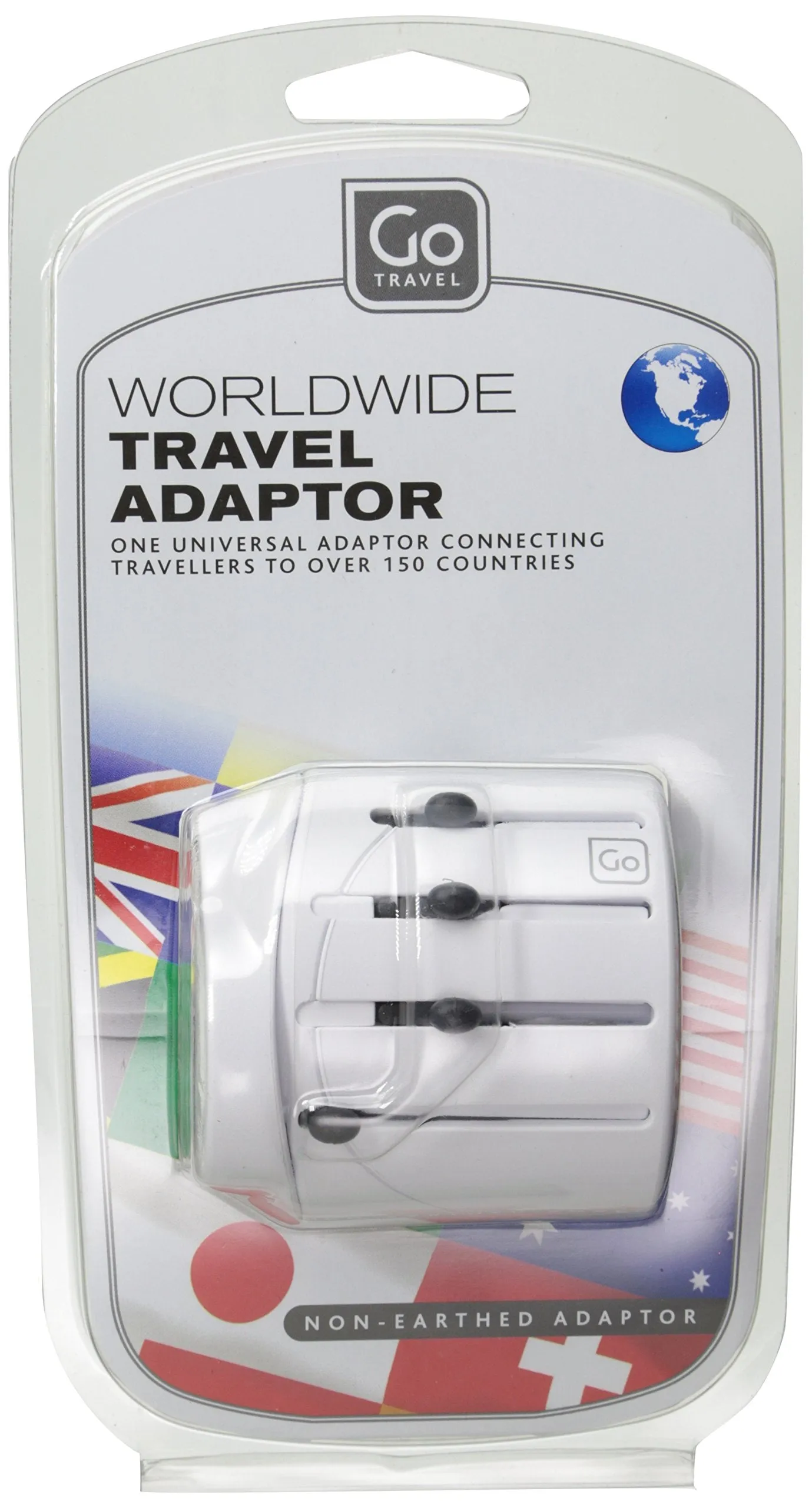 Go Travel Design Go Luggage Worldwide Adaptor, White, One Size