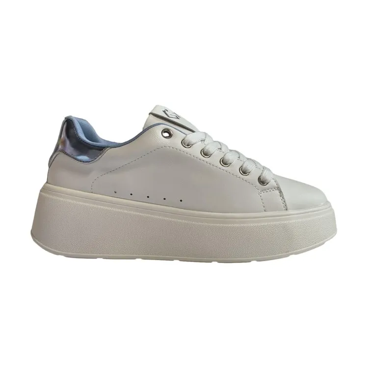 Gold & Gold GB821 Scarpe Donna Sneakers Bianco Azzurro