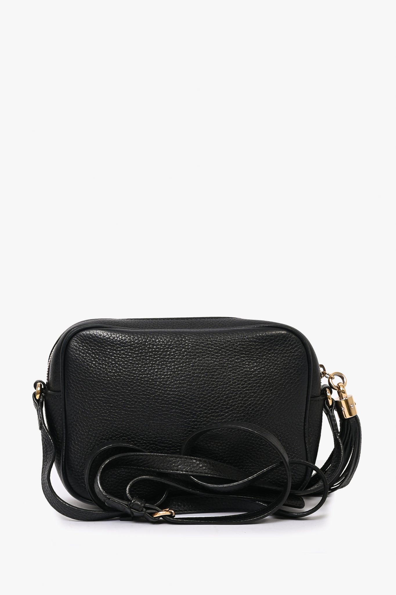 Gucci Black Leather Soho Disco Crossbody Bag