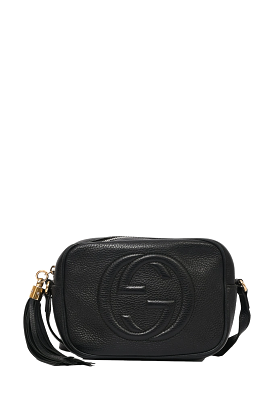 Gucci Black Leather Soho Disco Crossbody Bag