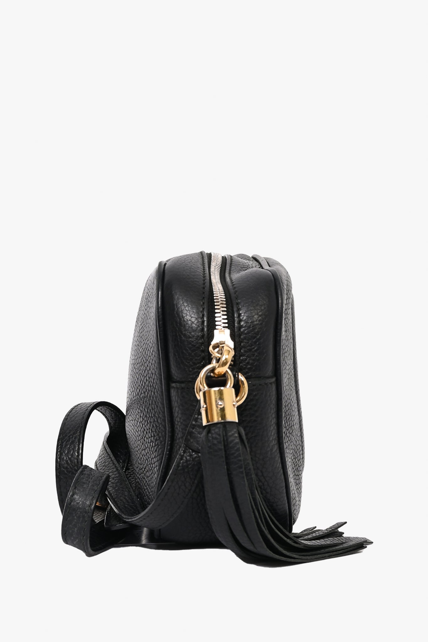 Gucci Black Leather Soho Disco Crossbody Bag