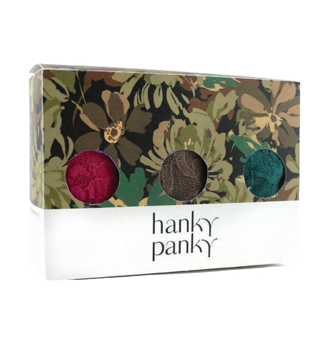 Hanky Panky 3-PACK Signature Lace Low Rise Thong (49113PK) - Camo Garden