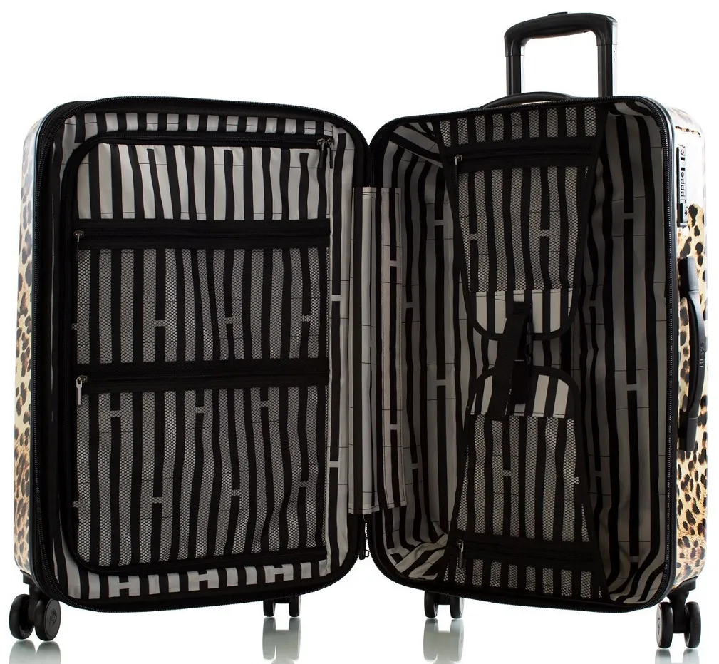 Heys Brown Leopard 3-Piece Luggage Set 