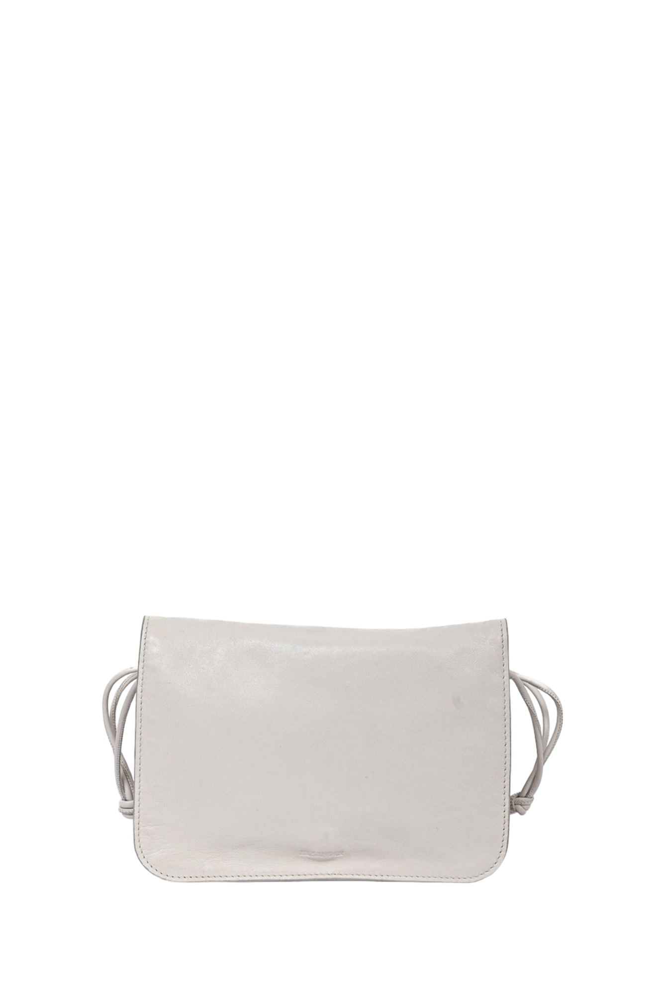 Jil Sander White Tri-Pouch Crossbody