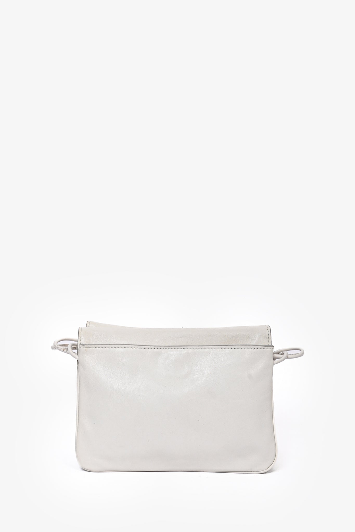 Jil Sander White Tri-Pouch Crossbody