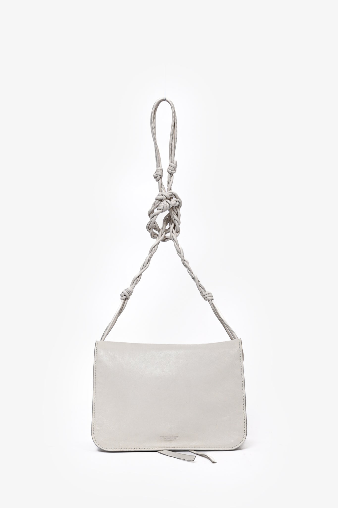 Jil Sander White Tri-Pouch Crossbody