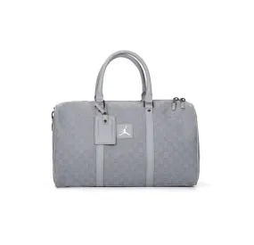 Jordan Monogram Duffle Bag Grey White 