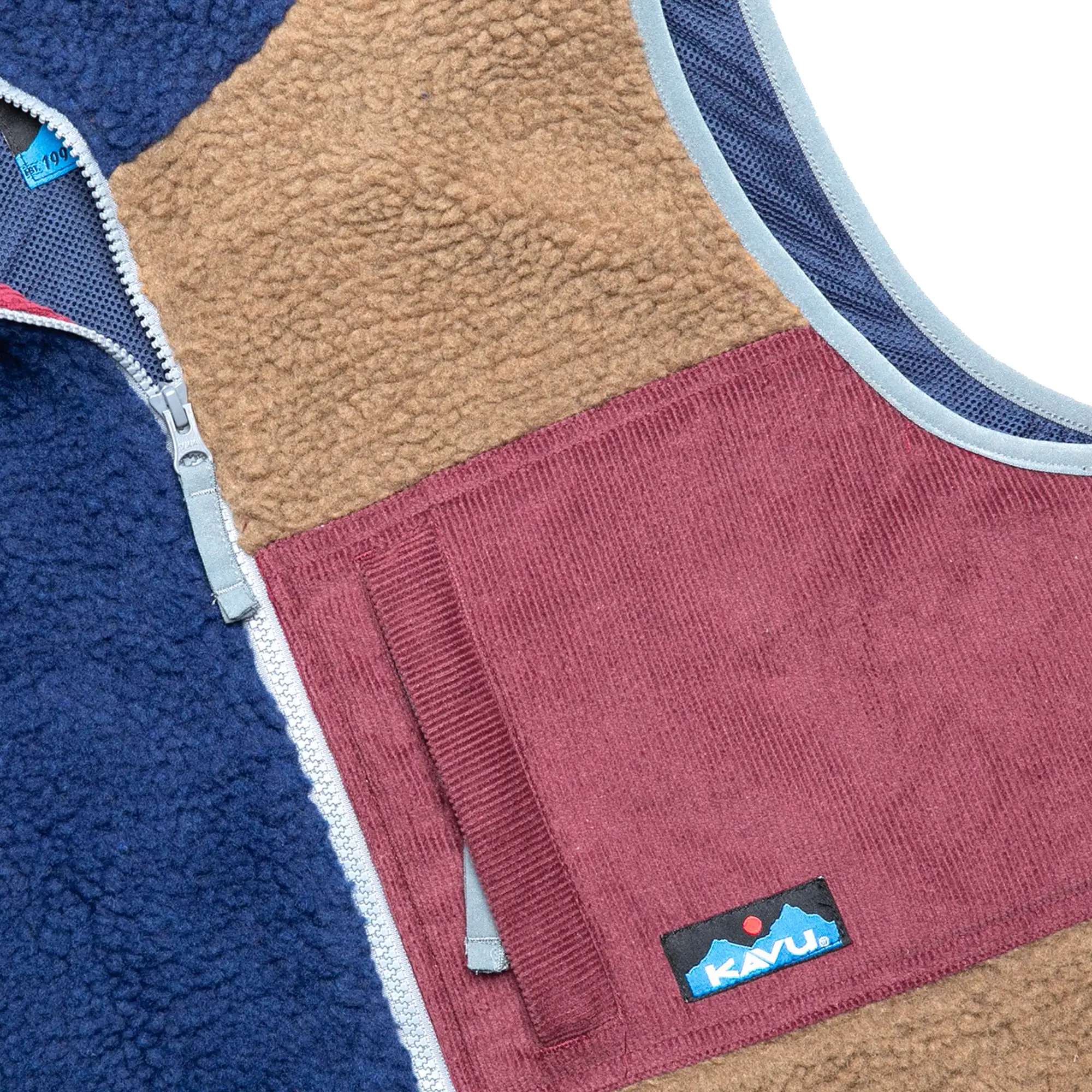 KAVU Cooper Fleece Vest - Cherry Wood Falls