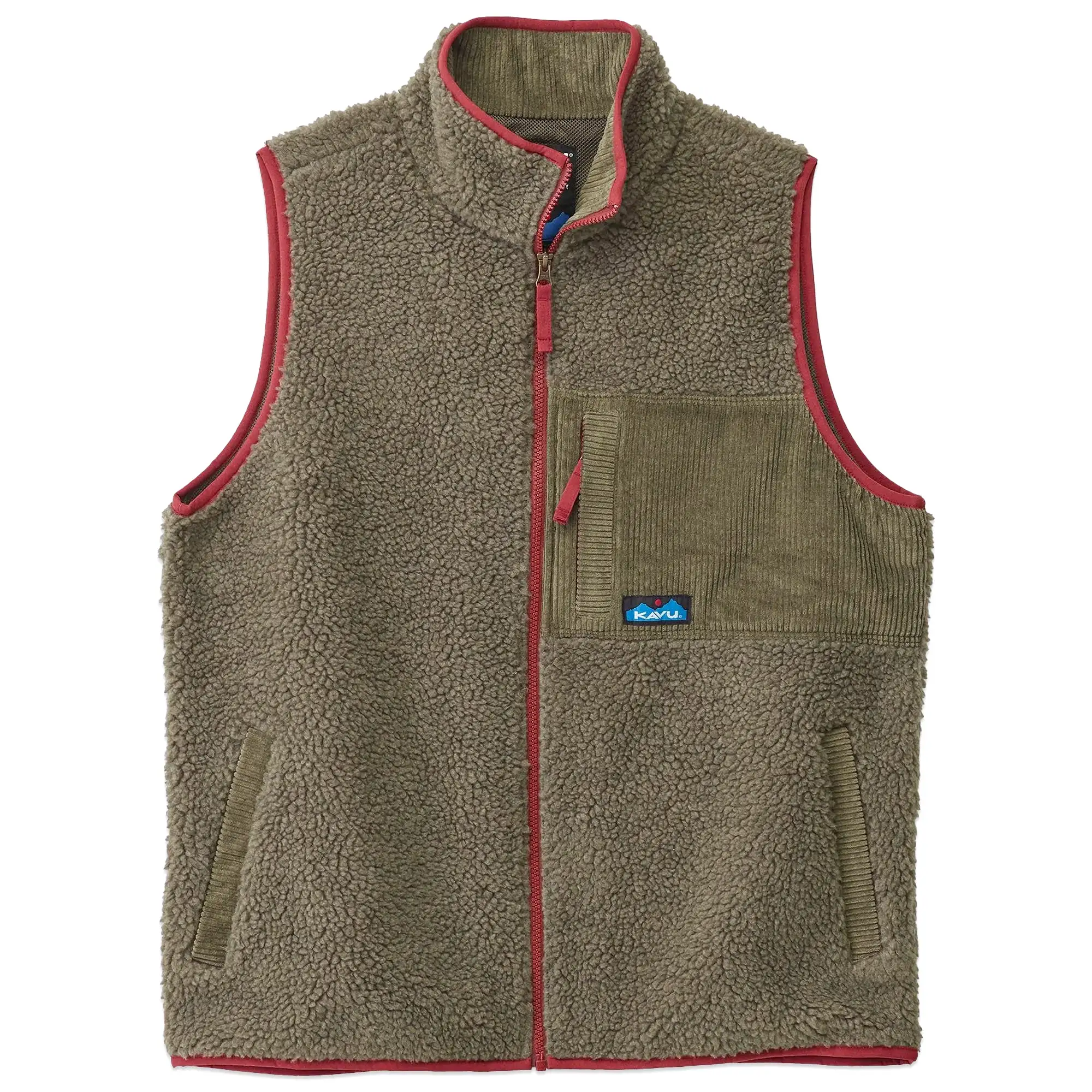 KAVU Cooper Fleece Vest - Moss