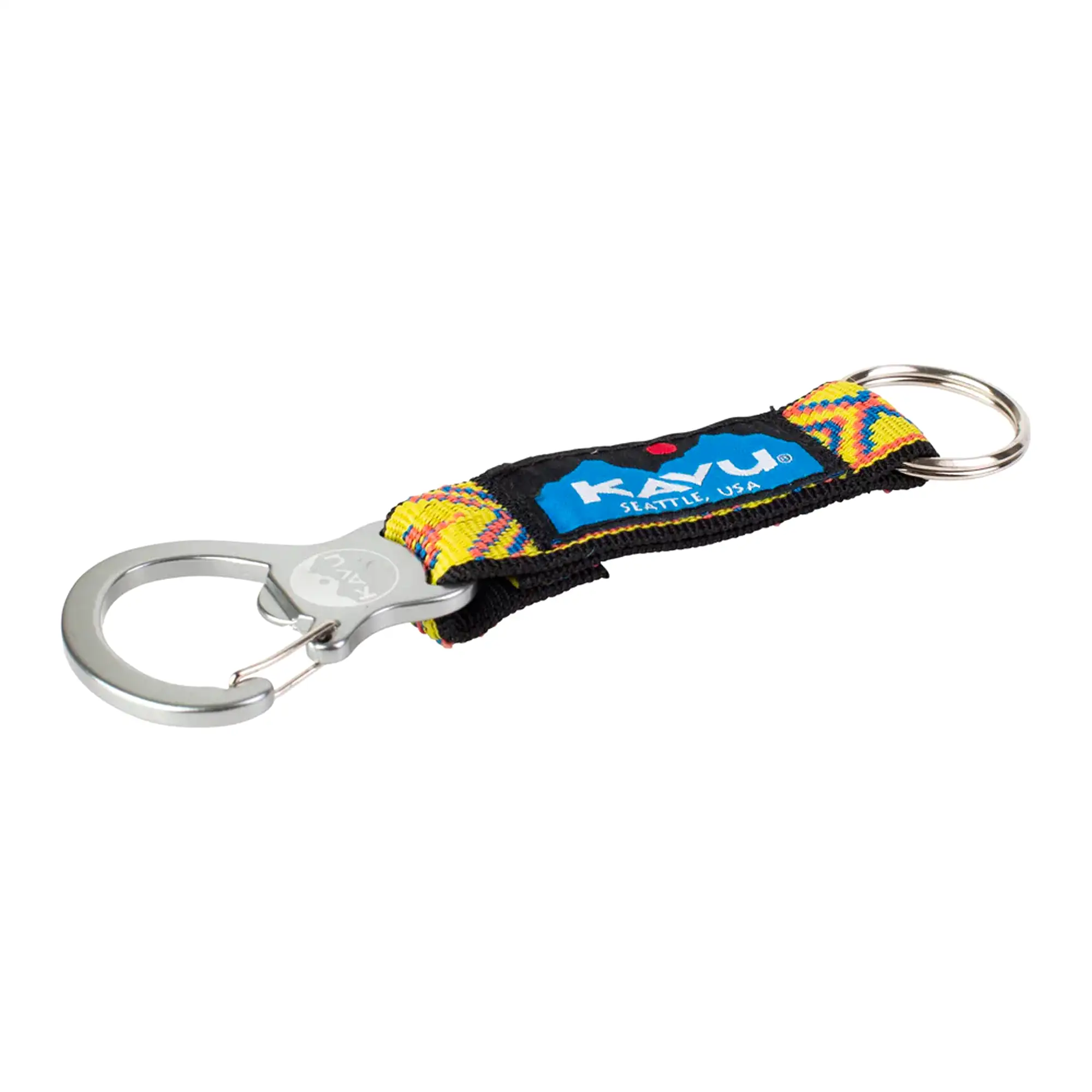 KAVU Crack It Open Bottle Opener & Keyring - Yellow Geo