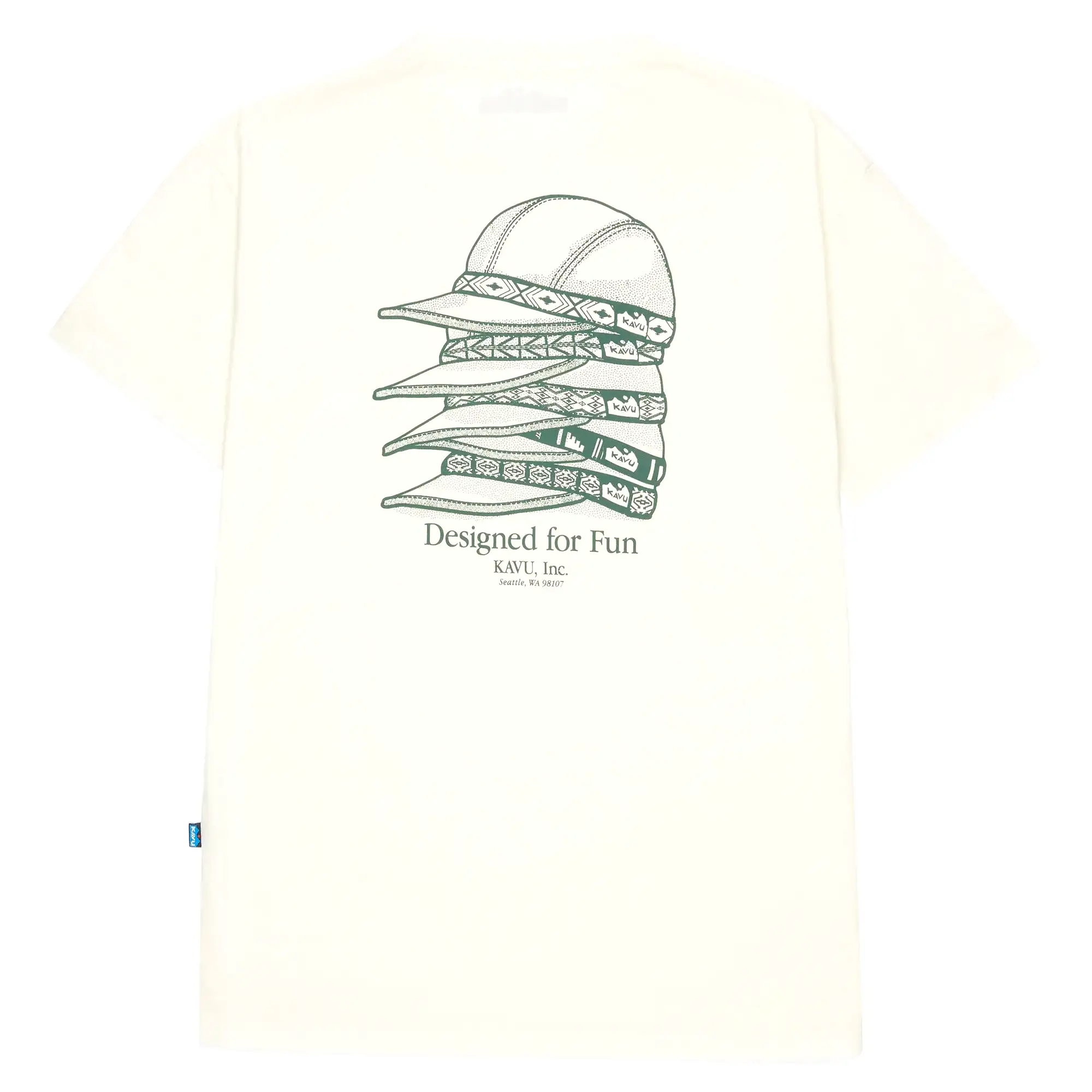 KAVU Stack Cap T-Shirt - Off White