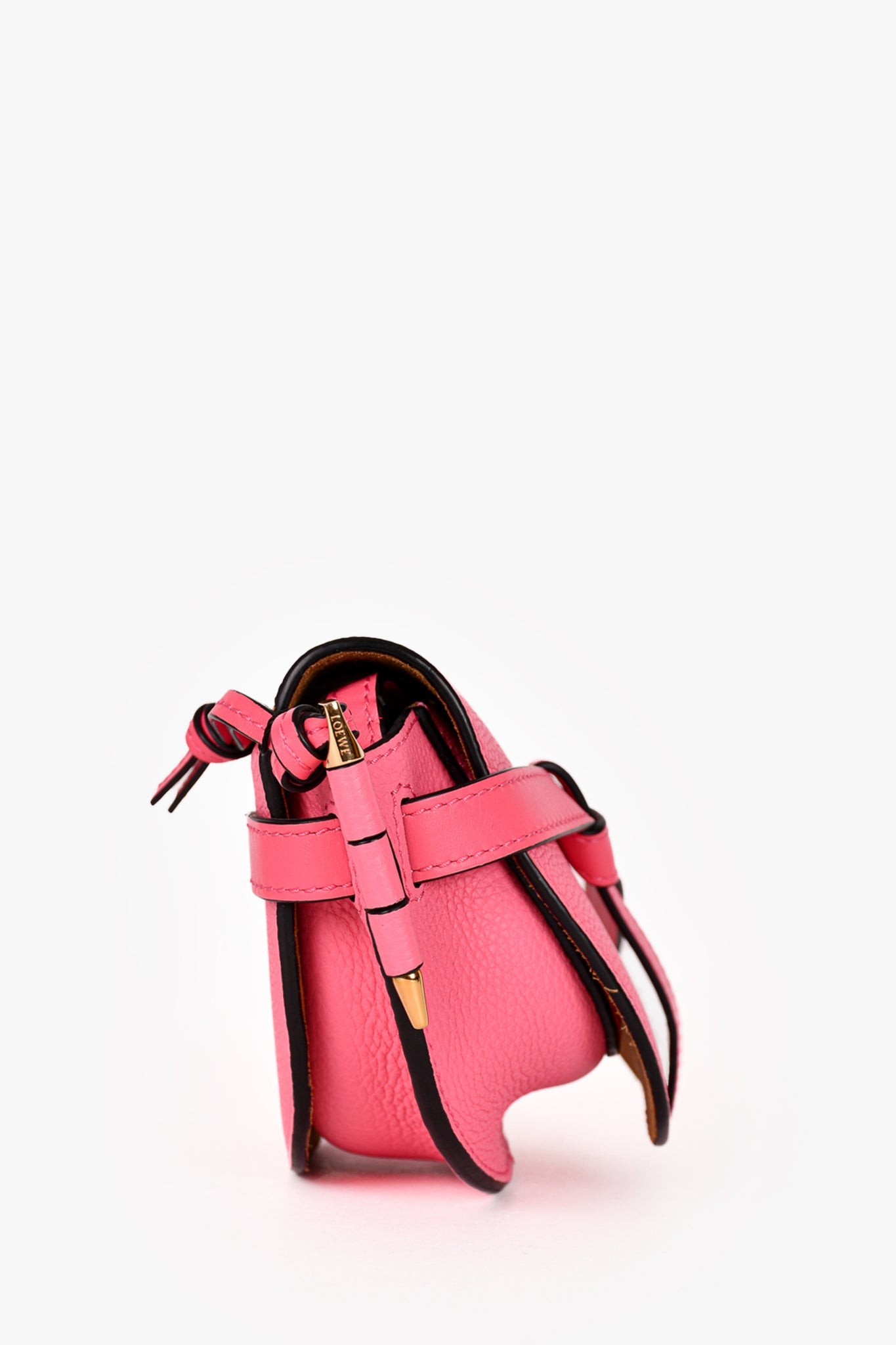 Loewe 2018 Hot Pink Leather Mini 'Gate' Crossbody