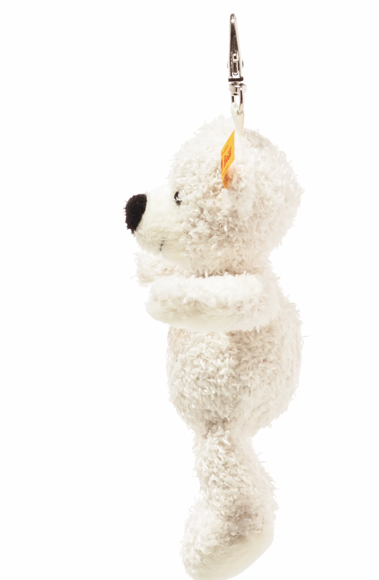 Lotte White 12cm Steiff Miniature Plush Teddy Bear Key Ring