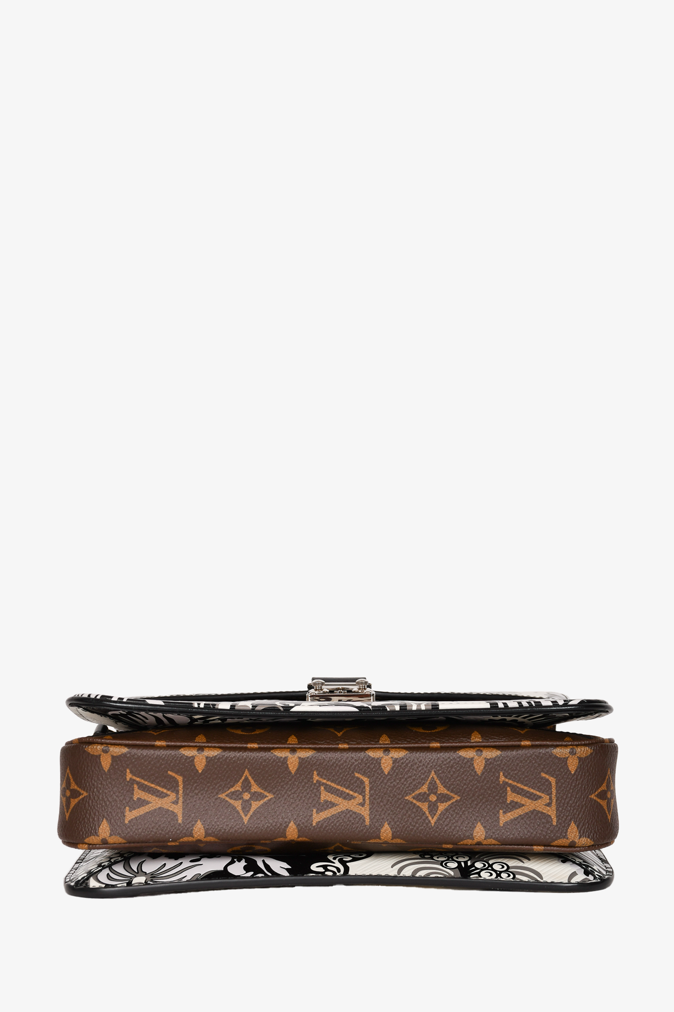 Louis Vuitton 2017 Limited Edition Monogram Black/White Pochette Metis MM Crossbody Bag