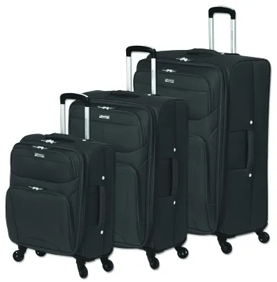 Mancini Liteflite Expandable 3-Piece Luggage Set 