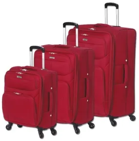 Mancini Liteflite Expandable 3-Piece Luggage Set 