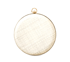 Matta Blanc Handwoven Straw Clutch