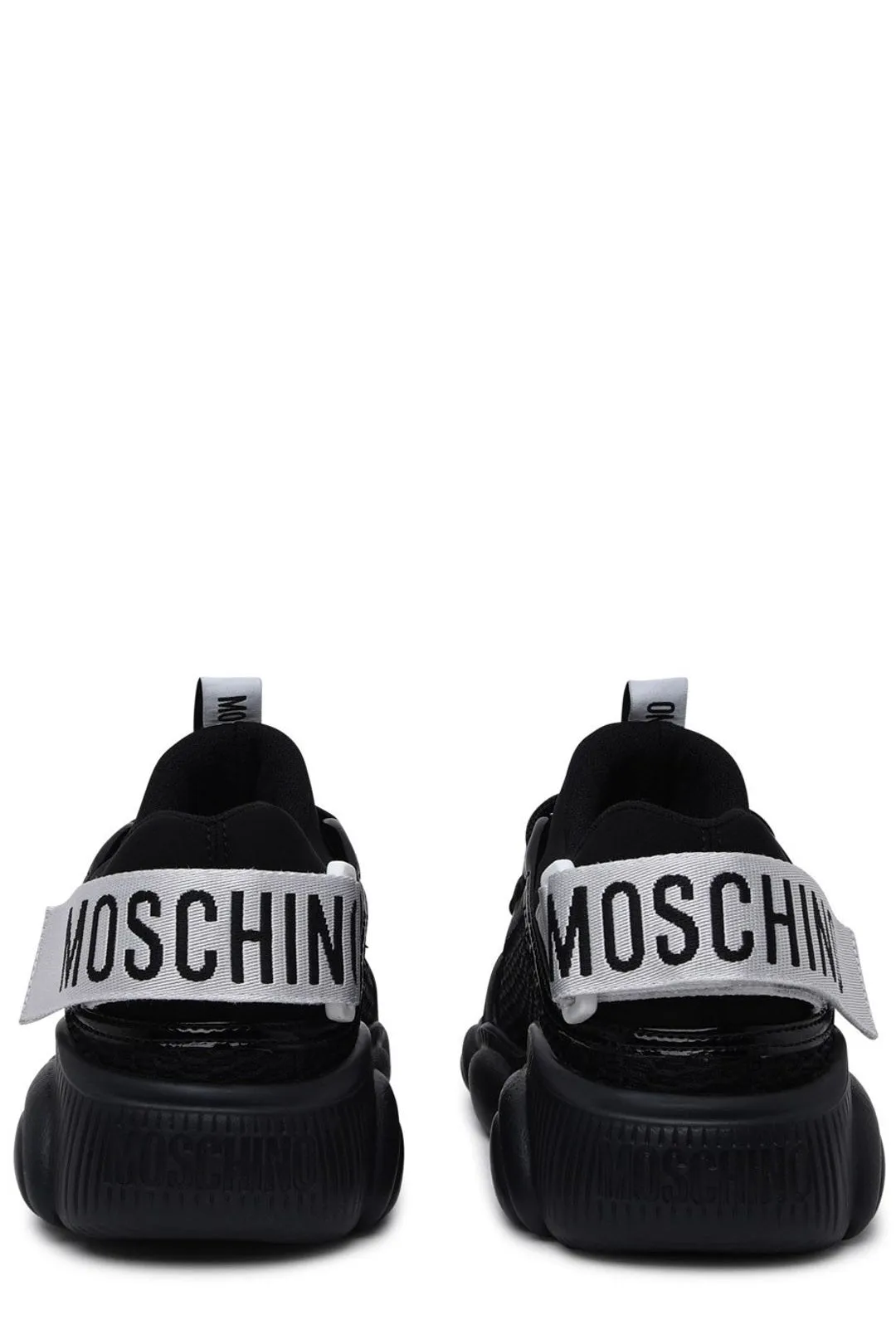 Moschino Logo Patch Lace-Up Sneakers