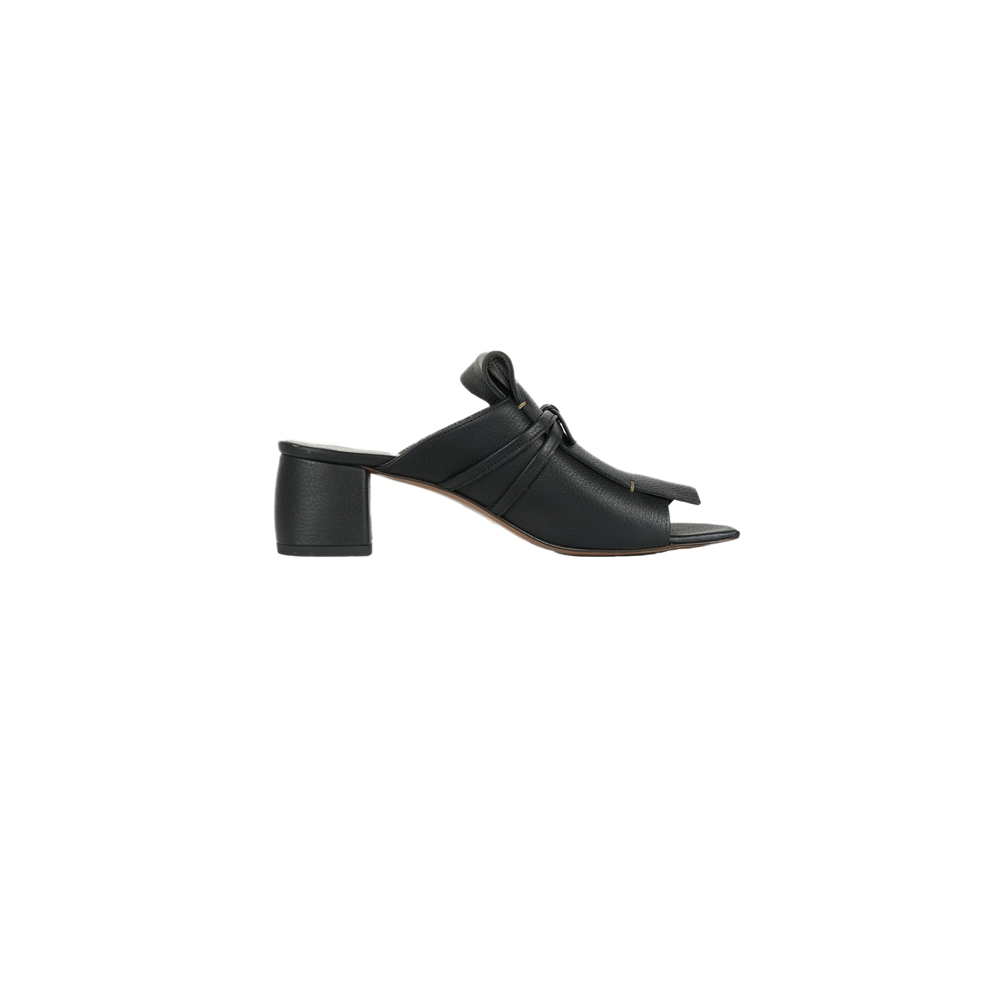 Mule Sandal Nodo Cervo Black