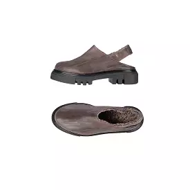 Open Back Slipper Plissettato Brown