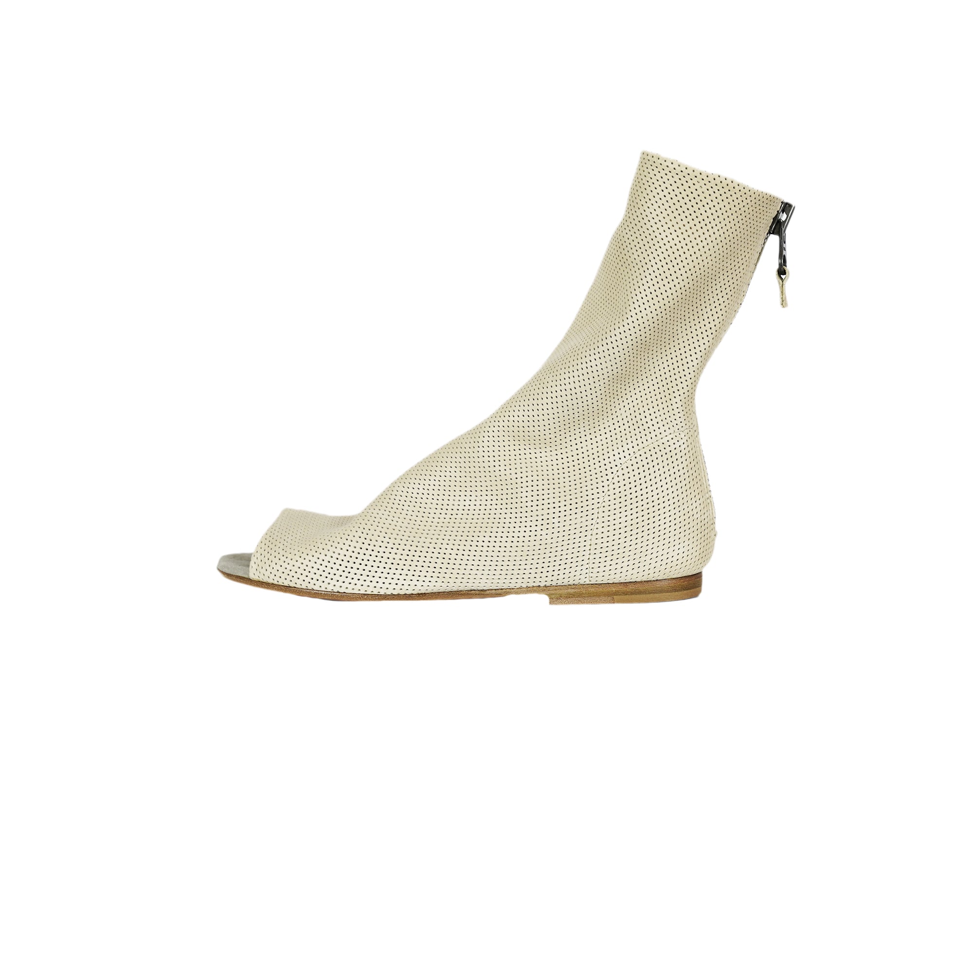 Open toe Socks Bootie Traforato Light Beige