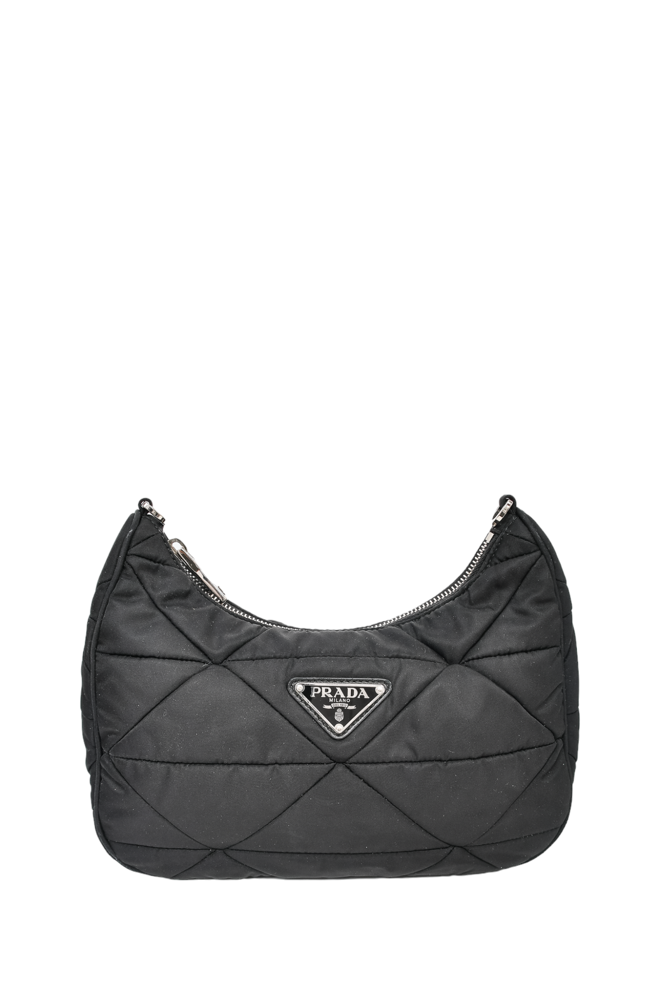 Prada Black Quilted Nylon Tessuto Re-Edition Crossbody Bag (Missing Pouch)