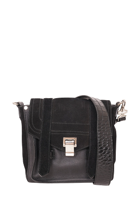 Proenza Schouler Black Suede / Leather Crossbody