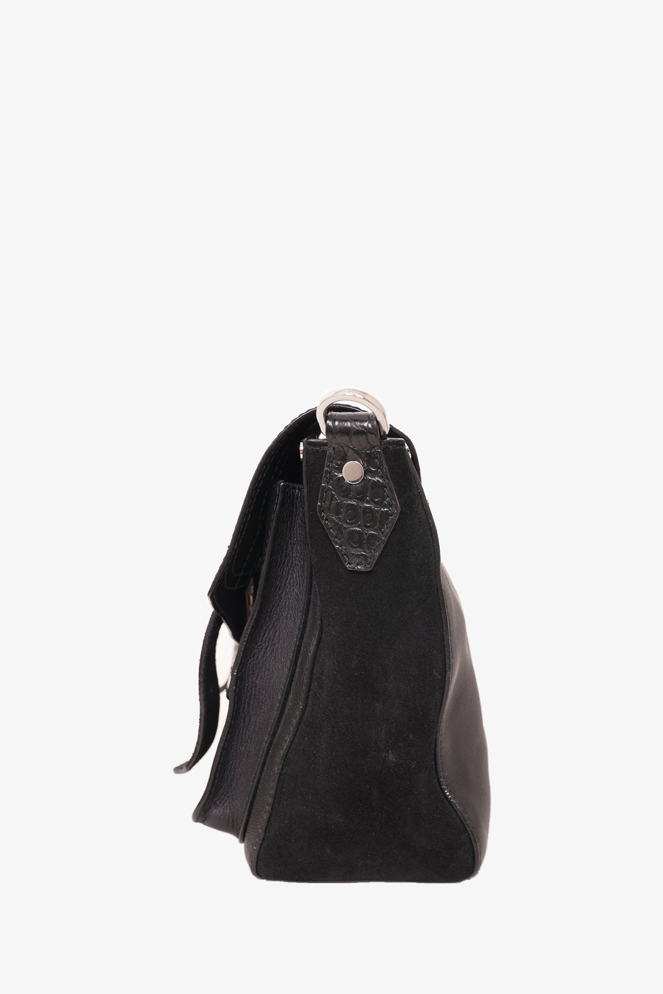 Proenza Schouler Black Suede / Leather Crossbody