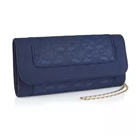 Ruby Shoo Tirana Navy Blue Clutch Bag