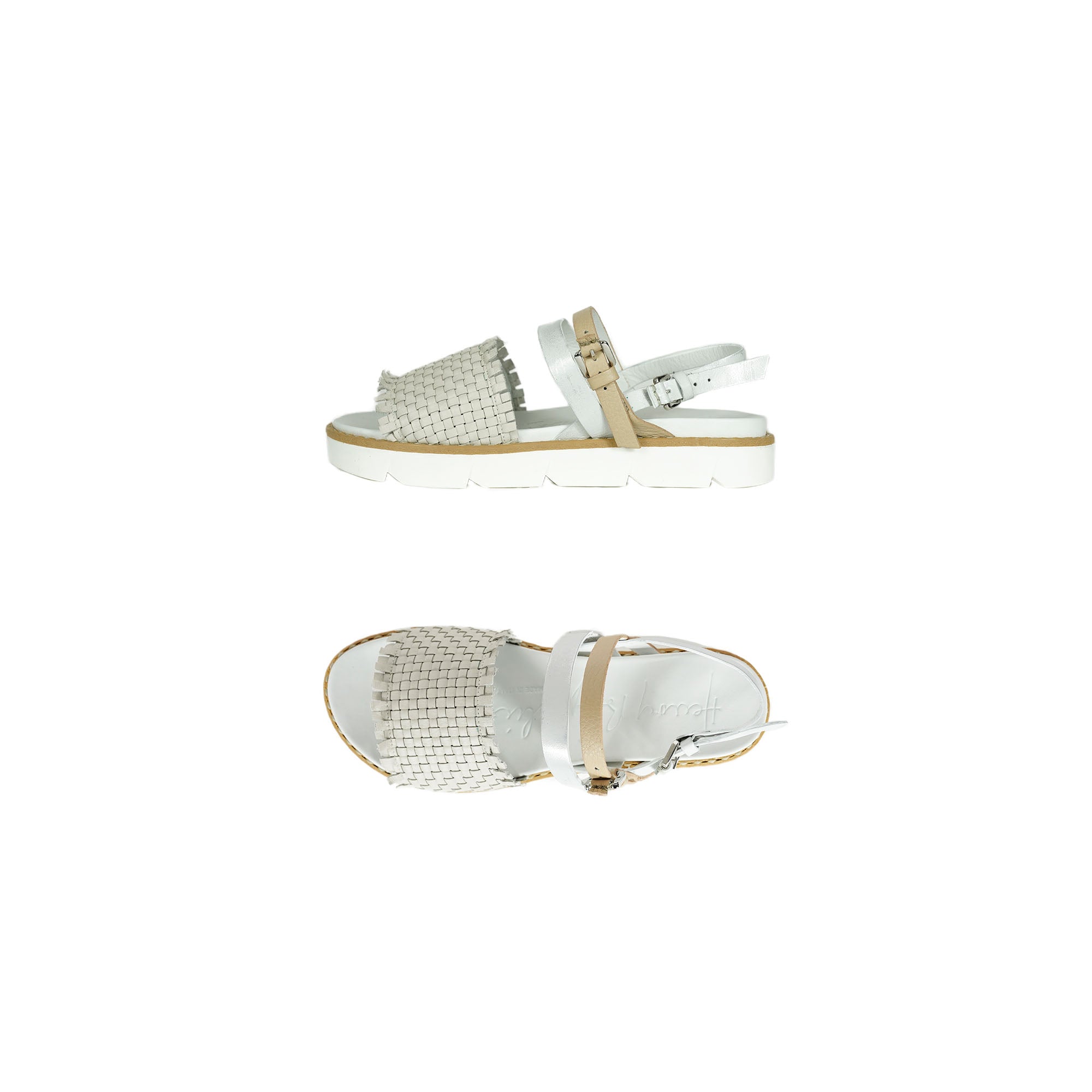 Sandal Intreccio Soft Chalk White