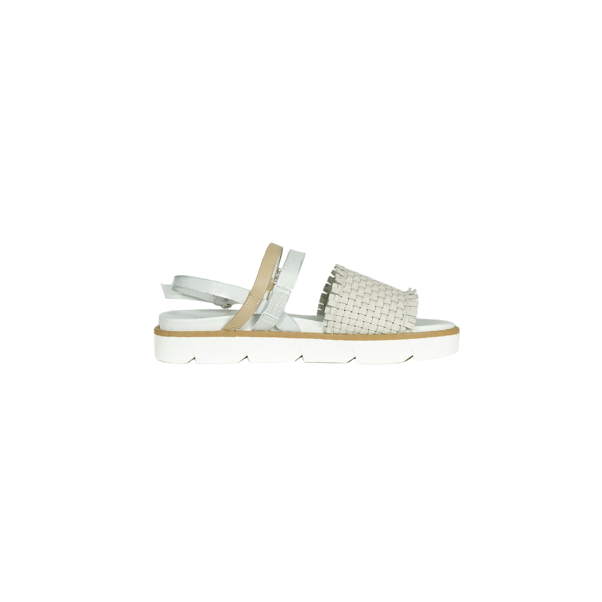 Sandal Intreccio Soft Chalk White