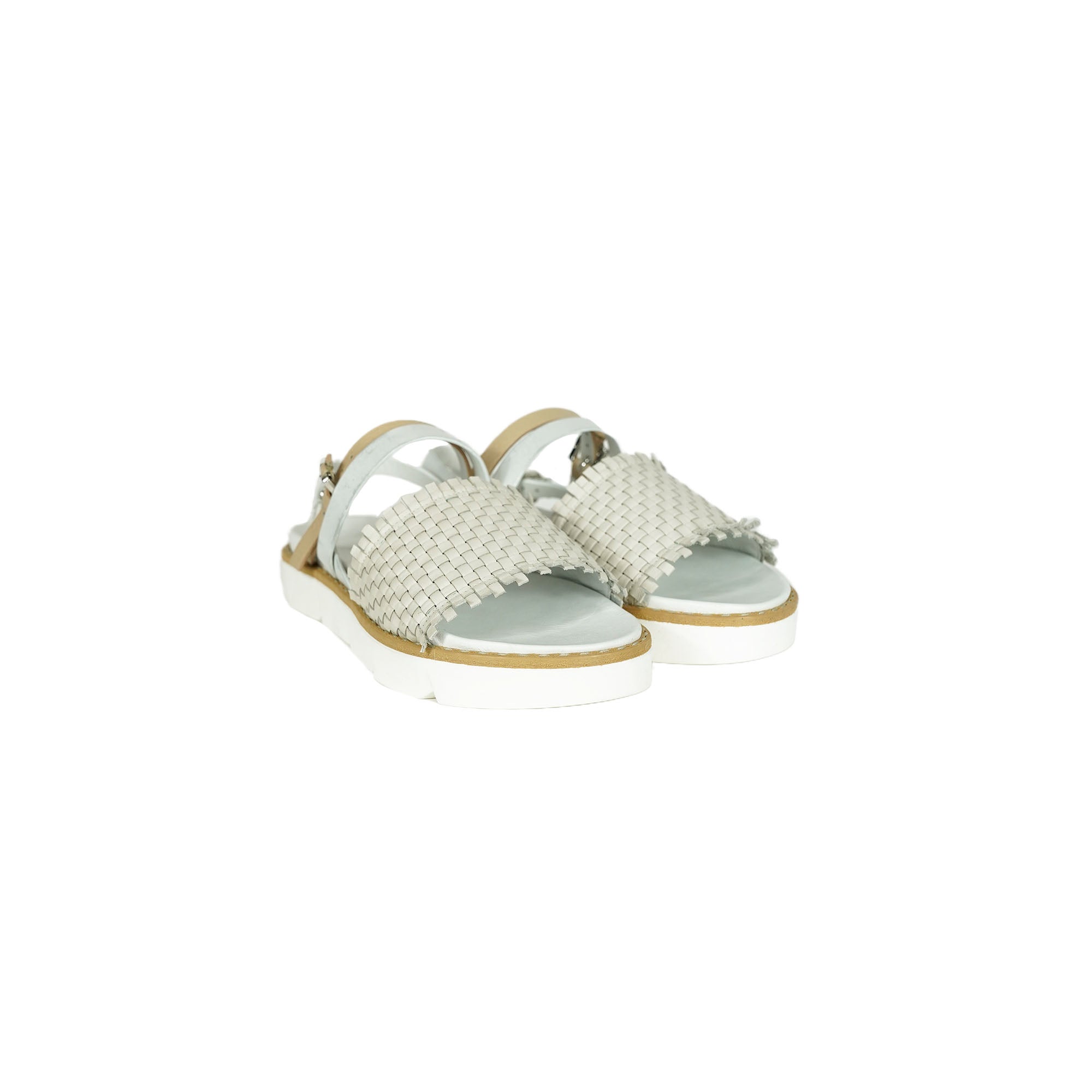 Sandal Intreccio Soft Chalk White