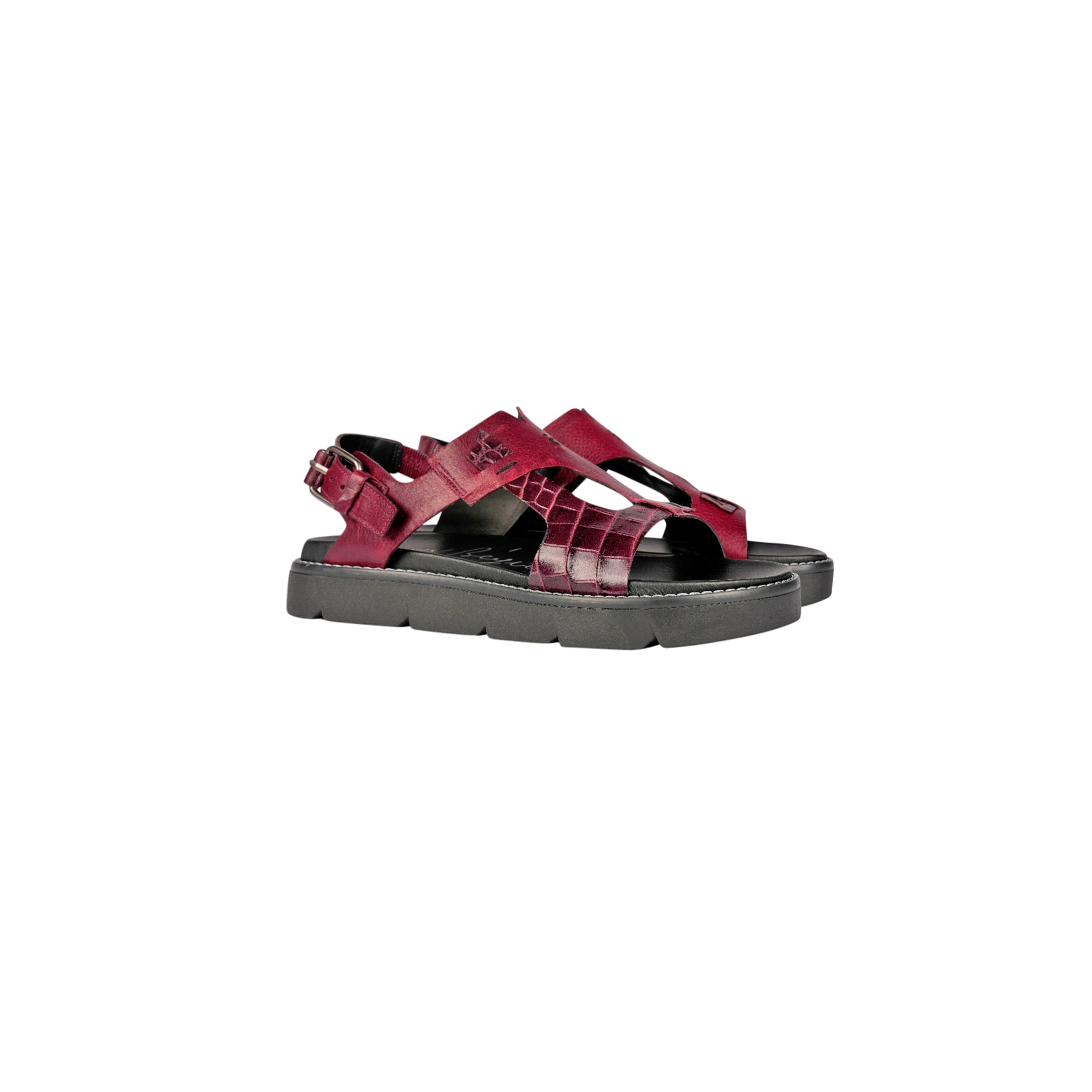 Sandal Tamponato St. Cocco Burgundy