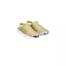 Slip On Chanel Intreccio Maltinto Laminato Yellow