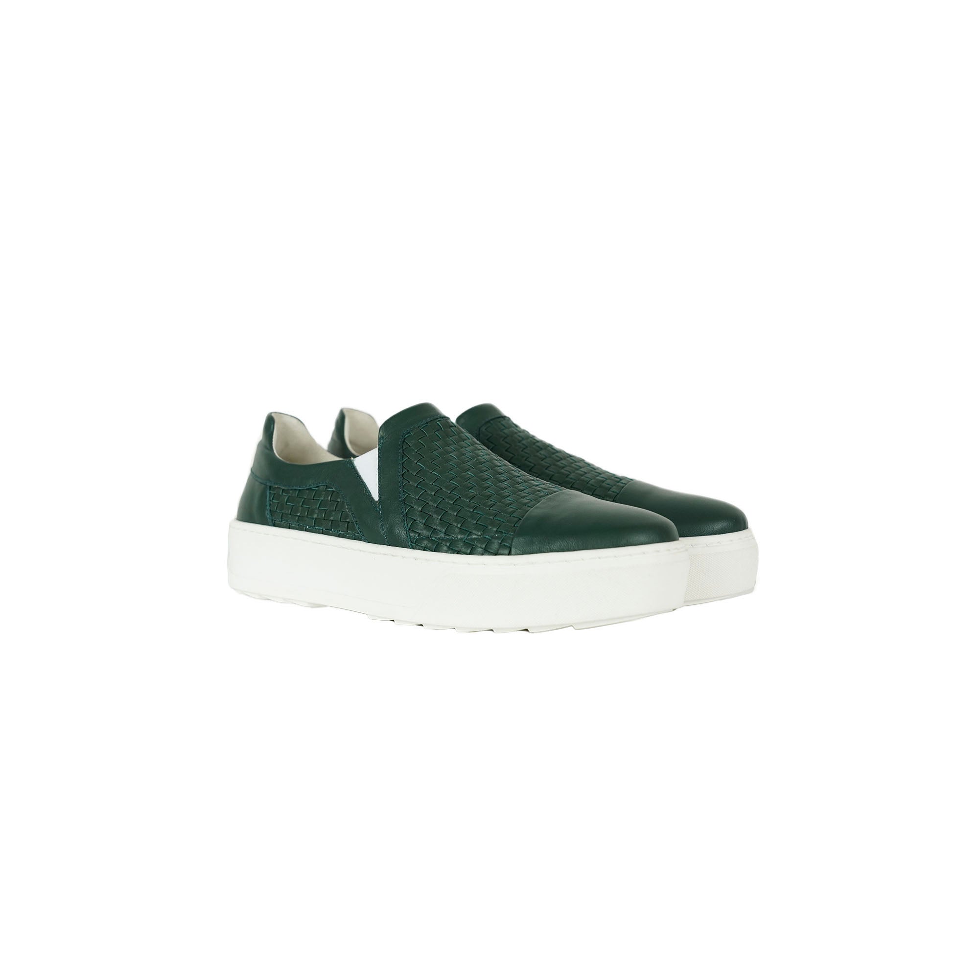 Slip On Intreccio Soft Forest Green